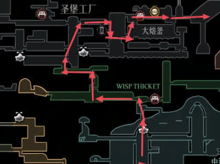 《空洞骑士丝之歌》纺络珍馐最佳熏肉跑图路线