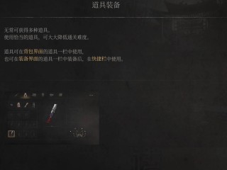《明末渊虚之羽》怎么装备道具